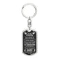 Daddy Dog Tag Keychain - Love You This Much