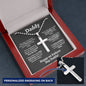 Daddy "New Dad" Ball Chain Cross Necklace - Love You This Much