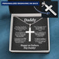 Daddy "New Dad" Ball Chain Cross Necklace - Love You This Much