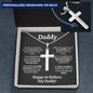 Daddy "New Dad" Ball Chain Cross Necklace - Love You This Much