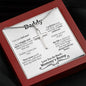 Daddy To Be Cross Necklace - Love You This Much