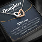 Daughter Engagement Interlocking Hearts Necklace - Love You This Much