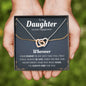 Daughter Engagement Interlocking Hearts Necklace - Love You This Much