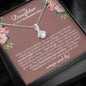 Daughter Graduation Day Alluring Beauty Necklace - Love You This Much