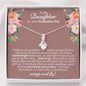 Daughter Graduation Day Alluring Beauty Necklace - Love You This Much