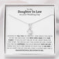 Daughter In Law (Fixed) Wedding Alluring Beauty Necklace - Love You This Much