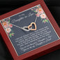 Daughter in Law Interlocking Hearts Necklace - Love You This Much