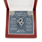 Daughter In Law Mothers Day Intertwined Hearts Necklace - Love You This Much