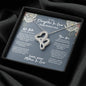 Daughter In Law Mothers Day Intertwined Hearts Necklace - Love You This Much
