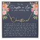 Daughter In Law on Wedding Day Signature Name Necklace - Love You This Much