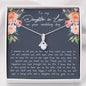 Daughter In Law (Wedding Day) Alluring Beauty Necklace - Love You This Much