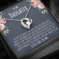 Daughter (Little Girl to Me) Forever Love Necklace - Love You This Much