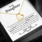 Daughter (Love Dad) Forever Love Necklace - Love You This Much