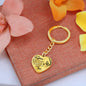 Daughter (Love Dad) Heart Keychain - Love You This Much