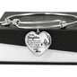 Daughter Luxury Heart Bangle (Love Mom) - Love You This Much
