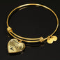 Daughter Luxury Heart Bangle (Love Mom) - Love You This Much