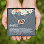 Daughter (noun) Interlocking Hearts Necklace - Love You This Much