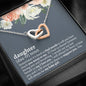 Daughter (noun) Interlocking Hearts Necklace - Love You This Much