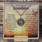 Dearest Grandson Compass Necklace - Love You This Much