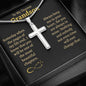 Dearest Grandson Cross Necklace - Love You This Much