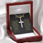 Dearest Grandson Cross Necklace - Love You This Much