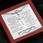 Farmer Dad Cross Necklace - Love You This Much