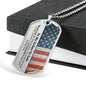 Father In Law (American Flag) Dog Tag Necklace - Love You This Much