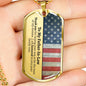 Father In Law (American Flag) Dog Tag Necklace - Love You This Much