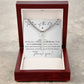 Father of the Groom Cross Cuban Necklace - Love You This Much