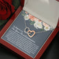 First Communion Interlocking Hearts Necklace - Love You This Much