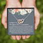 First Communion Interlocking Hearts Necklace - Love You This Much