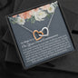 First Communion Interlocking Hearts Necklace - Love You This Much