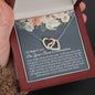 First Communion Interlocking Hearts Necklace - Love You This Much