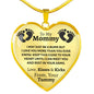 From Your Tummy Heart Necklace - Love You This Much