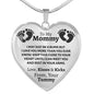 From Your Tummy Heart Necklace - Love You This Much