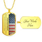 Future Husband (American Flag) Dog Tag Necklace - Love You This Much