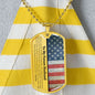 Future Husband (American Flag) Dog Tag Necklace - Love You This Much