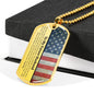 Future Husband (American Flag) Dog Tag Necklace - Love You This Much
