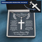 Future Husband Happy Birthday Ball Chain Cross Necklace - Love You This Much