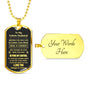 Future Husband (Was a Choice) Dog Tag Necklace - Love You This Much