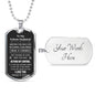 Future Husband (Was a Choice) Dog Tag Necklace - Love You This Much