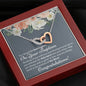 Goddaughter Baptism Interlocking Hearts Necklace - Love You This Much