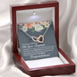 Goddaughter Baptism Interlocking Hearts Necklace - Love You This Much