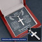 Godson Baptism Ball Chain Cross Necklace - Love You This Much