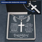 Godson Baptism Ball Chain Cross Necklace - Love You This Much