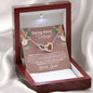 Going Away to College Interlocking Hearts Necklace - Love You This Much