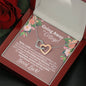 Going Away to College Interlocking Hearts Necklace - Love You This Much