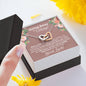 Going Away to College Interlocking Hearts Necklace - Love You This Much