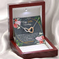Golden Birthday Interlocking Hearts Necklace - Love You This Much