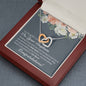 Granddaughter Baptism Interlocking Hearts Necklace - Love You This Much